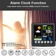 thumbnail image 5 of sweethay Estación meteorológica inalámbrica LED, reloj de cabecera, pantalla a Color, termómetro para guardería, medidor de humedad, Accesorios para electrodomésticos Negro, 5 of 6