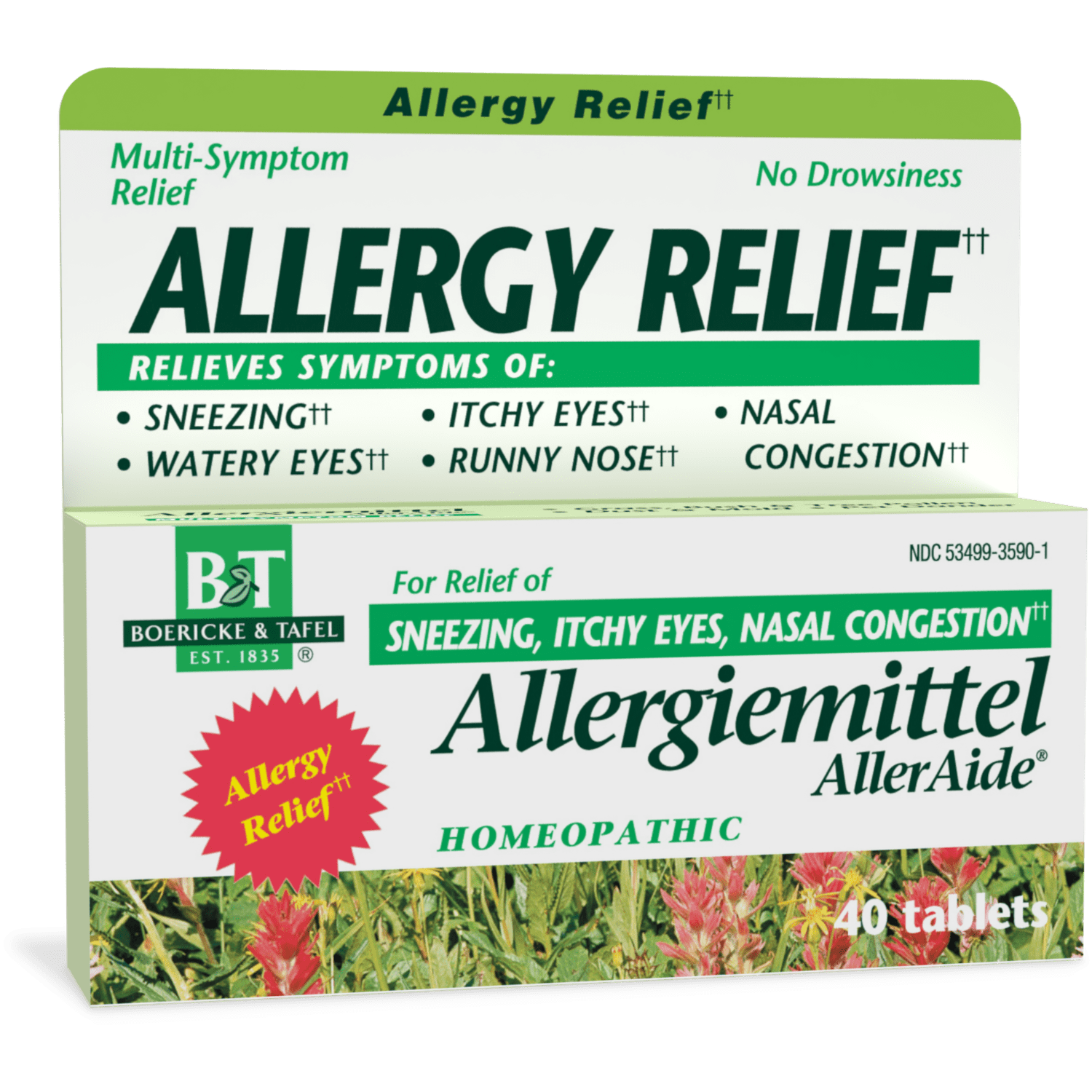 B&T Allergiemittel AllerAide® Allergy Relief Homeopathic, 40 Count(Nature's Way Brands)