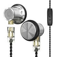 thumbnail image 1 of Écouteurs Filaires Dynamiques à Réduction de Bruit, Basses Hi-Fi (Argentés Sans Micro), 1 of 9