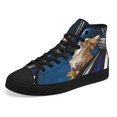 thumbnail image 7 of Chihuahua Police Dog Thin Blue Line Christian Cross High Top Canvas Shoes Sneakers Black Size 11.5, 7 of 7
