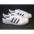thumbnail image 1 of adidas Superstar Golf Men Multi Size Shoes White Navy Blue Shell Toe ID5003 NEW, 1 of 11