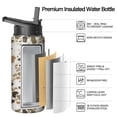 thumbnail image 2 of Camouflage Insulated Stainless Steel Water Bottle with Straw & Cleaning Brush – 18 Oz | Leakproof, BPA-Free, 304 Stainless Steel, Wide Mouth, Travel Mug for Car, Gym, Office, 2 of 5