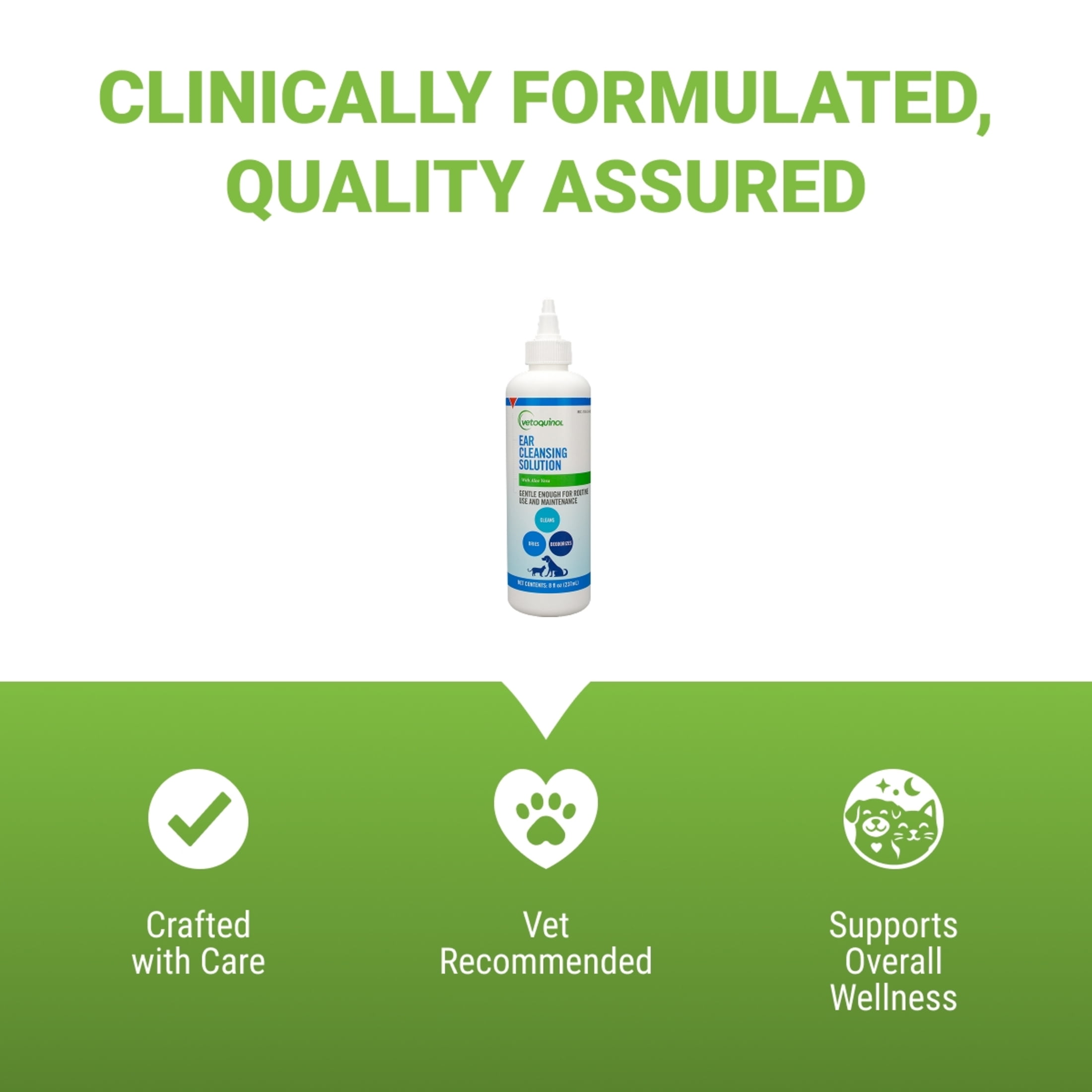 Vetoquinol Ear Cleansing Solution, 8 fl oz