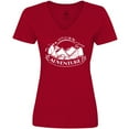 thumbnail image 3 of Inktastic Let's go on an Adventure Mountains Women's V-Neck T-Shirt, 3 of 5