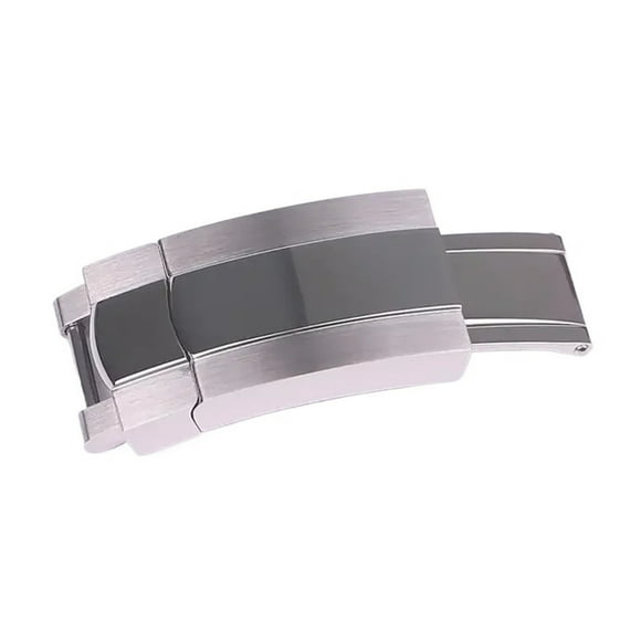 WANGQ 16*9mm Solid Stainless Steel Folding Buckle Fit For Rolex Submariner Oysterflex Daytona GMT Watch Band Strap Deployment Watch Clasp