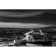 thumbnail image 3 of Highsmith, Carol 14x11 Black Modern Framed Museum Art Print Titled - Dusk skyline view of Los Angeles California looking west over the Santa Monica freeway, 3 of 5