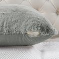 thumbnail image 6 of Home Soft Things Heavy Faux Fur Pillow Covers - 2 Pcs - Silver - 20"x20", 6 of 6