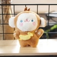 thumbnail image 4 of Anvazise 11cm Plush Key Ring PP Cotton Filling Cozy Touch Soft Cute Cartoon Doll Plush Toy Bag Decoration Creative Stuffed Animal Doll Pendant Plush Monkey Keychain Girls Toy Gifts Monkey, 4 of 11