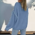 thumbnail image 3 of Sweaters for Women 2025 Fall Winter Long Sleeve Crewneck Loose Knit Sweater Jumper Top Womens Pullover Sweaters, 3 of 7