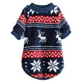 thumbnail image 2 of Christmas Pet Sweaters Xmas Dog Holiday Sweaters Funny Pet Costume Christmas Pet Warm Clothes Reindeer, Christmas Tree, Snowflake Knitwear for Cats or Dogs, 2 of 8