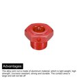 thumbnail image 4 of 17x4mm Aluminum RC Wheel Nut  Hex Wheel Drive Hubs for 1/8 RC Model Car TEAM C,4 Pack (Red), 4 of 6