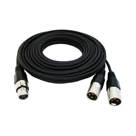 UPC: 0844565003539 | Audio2000 S ADC2035 Dual XLR Male to XLR Female Balanced Audio Cable  20 Feet