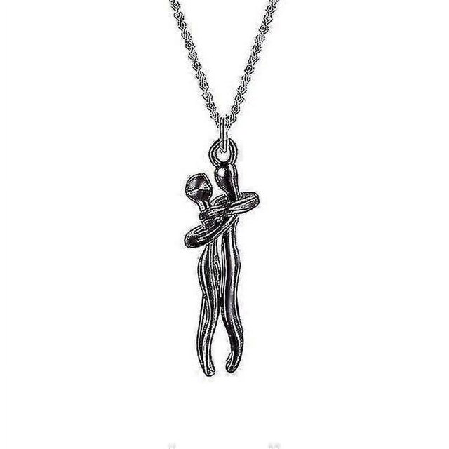 Couple Hug Pendant Necklace Jewelry Simple And Elegant Clavicle Chain