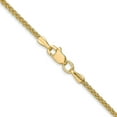 thumbnail image 4 of 14K Yellow Gold 1.55mm Semi-Solid Wheat Chain (16 X 1.55) Made In Turkey bc128-16, 4 of 5
