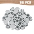 thumbnail image 3 of Uxcell 32Pcs Plastic Hole Plugs, Flush Type Panel Hole Plugs Insert End Caps for Locking Hole Furniture Cabinet 13mm Light Gray, 3 of 6