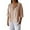 Z-Khaki, variant on UYISJ Cotton Linen T Shirts for Women Button Down Roll-Up Three Quarters Length Sleeve Tops Casual Loose Fit Beach Vacation Outfits Pink S