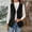 Black, variant on WMTBSRSW Corduroy Blazer Vest for Women Fashion V Neck Sleeveless Coat Lightweight Button Down Cardigan Jackets Fall Outwear Mint Green Medium