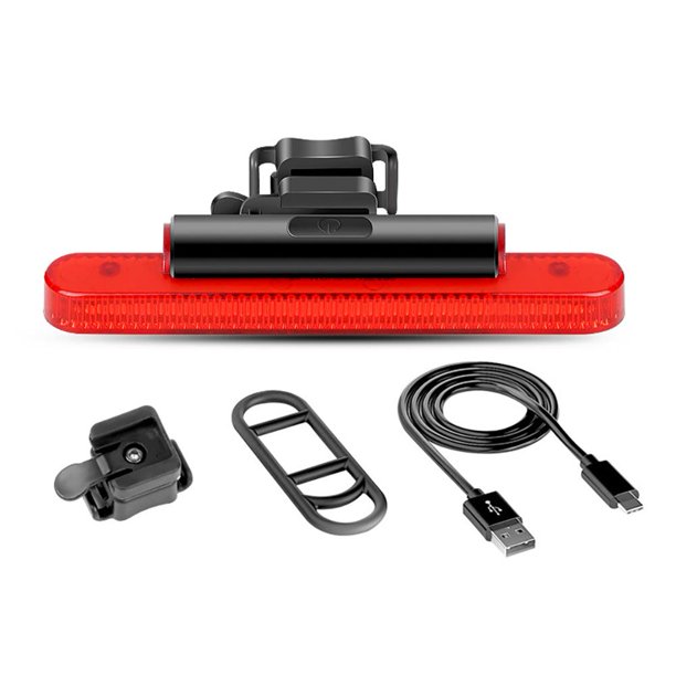 90LM Bicicleta Luz 4 Modos Luz Trasera Micro-USB Recargable Ciclismo Accesorios DQrwqpou Accesorios para bicicletas