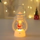 thumbnail image 1 of Decoraciones de luces navideñas LED - Adorno de árbol de Papá Noel con muñeco de nieve con asa, luces LED de plástico para decoración navideña, 6x6x12,5cm, 1 of 8