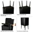 thumbnail image 5 of Home-Complete 8.7-Gallon Polypropylene Trash Can with 3L Recycling/Compost Bin (Black), 5 of 6
