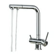 thumbnail image 1 of Waterfilter Kitchen Faucet, Dual Handles Deck Mounted Pull Out Mixer Tap, 360 Degree Rotation Water Purification Crane ,Versatile Features, 1 of 7