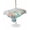 White, variant on Outdoor Tablecloth with Umbrella Hole for Patio/Picnic/Party/Camping, Ocean Starfish Seaweed Waterproof Table Cloth Round Cover Washable, Summer Coastal Beach Shell Coral Teal (Dia 60")