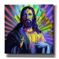 thumbnail image 1 of Epic Graffiti 'Colorful Christ I' by Epic Art Portfolio, Canvas Wall Art, 37"x37", 1 of 8