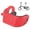 Red, variant on Nieyigj Aluminum Alloy E Buckle Front Fork Hook E Shaped Hanging Buckle for Brompton Folding Bicycle, Lightweight Cycling Accessory Replacement Part, High Strength Fastener, Vivid Red Color Design