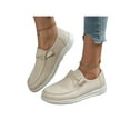 thumbnail image 1 of UKAP Mocasines de mujer Zapatos sin cordones Zapatos de lona con estampado de leopardo Zapatillas de deporte informales, 1 of 8