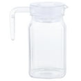 thumbnail image 3 of PTOOTP 1Pcs Clear Plastic Water Bottle Large Opening Handle Design For Cold Drink 600ML, 3 of 8