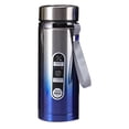 thumbnail image 1 of Botella de agua térmica de acero inoxidable de grado alimenticio, color graduado, elegante taza térmica para viajes al aire libre, color azul, 1 of 12