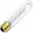 thumbnail image 3 of 40T10/120V -Tubular - 120V - Medium (E26) Base - Incandescent Light Bulb (Clear, 40 WATT-4 Pack), 3 of 3