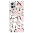 thumbnail image 4 of Rosebono Compatible With Motorola Moto G Power 5G 2023 Case Hybrid Bling Glitter Sparkle Laser Pink Polygon Geometric Marble Graphic Cover Case for Motorola Moto G Power 5G 2023, 4 of 5