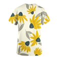 NoeCare Womens Holiday Scrub Tops Nurse Uniform Print Work Scrubs Soft