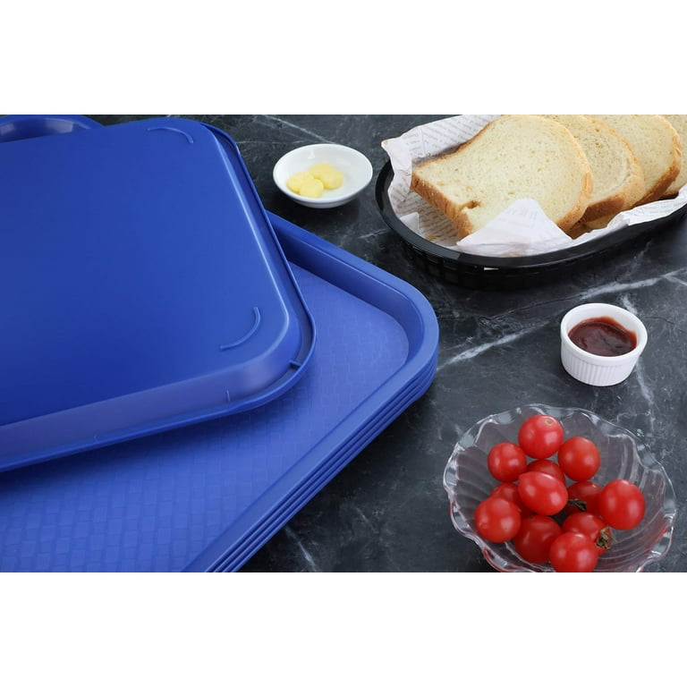 New Star Foodservice 24333 Fast Food Tray, 10 by 14-Inch, Black, Set of 12