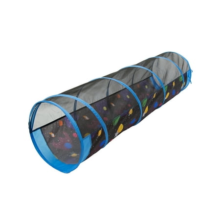 Pacific Play Tents Glow-in-The-Dark Galaxy 6 ft Tunnel Polyester, Child, Galaxies