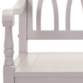 thumbnail image 4 of Pemberly Row Modern / Contemporary Pine Bench in Gray Finish, 4 of 7