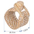 thumbnail image 4 of Kouboo Rattan Beige Napkin Rings 4 Pack, 4 of 12
