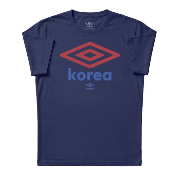 Umbro Mens Korea Republic Diamond Logo T Shirt (Navy, S-XXXL)