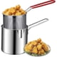 thumbnail image 1 of Deep Fryers,Deep Fryer Pot with Basket 2Pcs/Set 1200ml Handled Stainless Steel Chip Pan Uncoated Mirror1 - jjS, 1 of 5