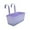 Light Purple, variant on Metal Hanging Flower Pot Balcony Planter Box with Removable Hooks for Indoor Outdoor Garden Fence Railings