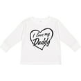 thumbnail image 3 of Inktastic I Love My Daddy in Black Chalk Heart Boys or Girls Long Sleeve Toddler T-Shirt, 3 of 5