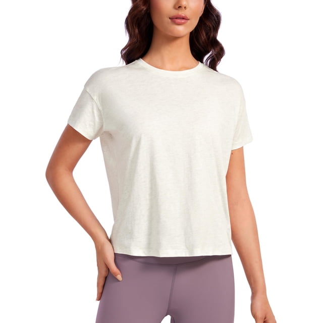 Remera CRZ YOGA de Algodón Pima Manga Corta Talle M