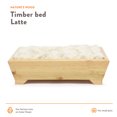 thumbnail image 2 of Moots Timber Pet Bed Light with Luxury Cushion Latte Small, 2 of 12