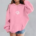 thumbnail image 2 of DHFJKG Pullover Girls Hoodies Sweatshirts Printed Casual Long Sleeve Pocket Hooded Tops For Girls Fashion Athletic Wear Active Trendy Sweatshirts, 2 of 4