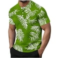 thumbnail image 2 of Wpawbk Haut d'Hiver en Polyester pour Hommes Mode Décontractée Manches Courtes Col Rond à Boutons Quotidien Extérieur, 2 of 5