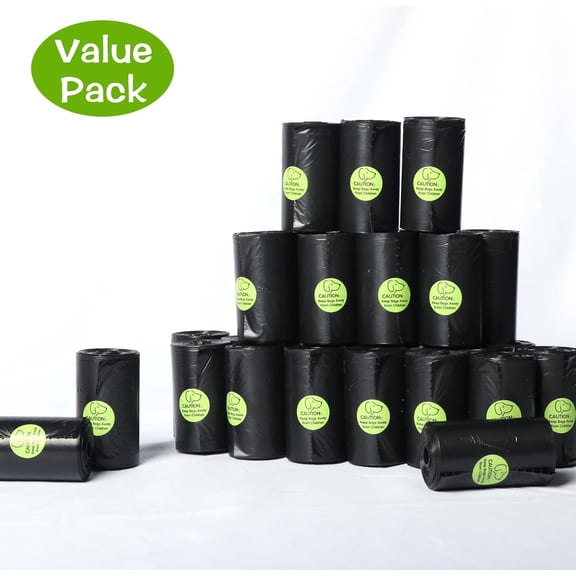 Genreen Dog Poop Bags rolls, value pack , 210 Count (14 Rolls) Strong Poop Bags for Dogs,Guaranteed Leak-Proof