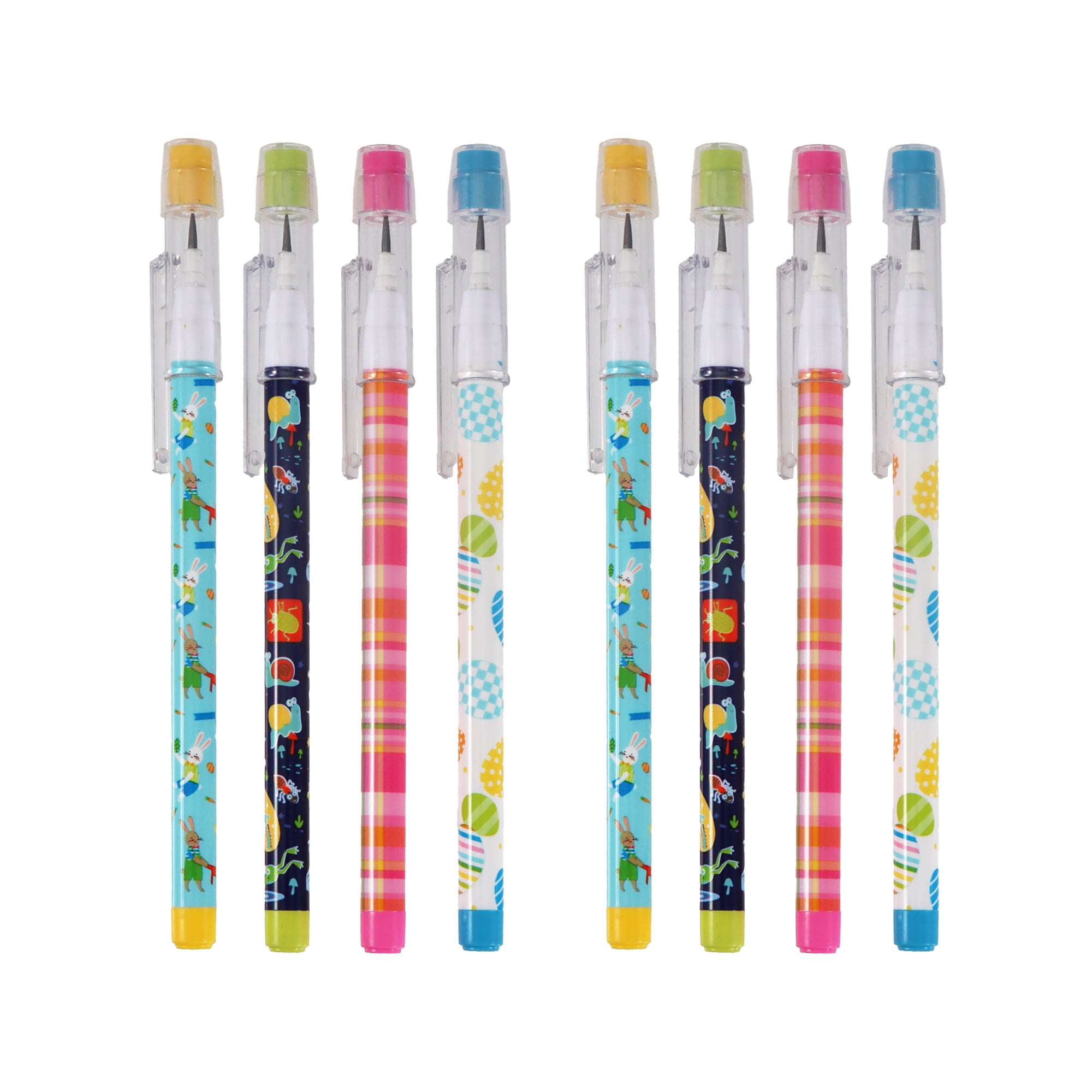 Tout pour célébrer! 8 crayons Pap et 8 gommes, nouveauté
