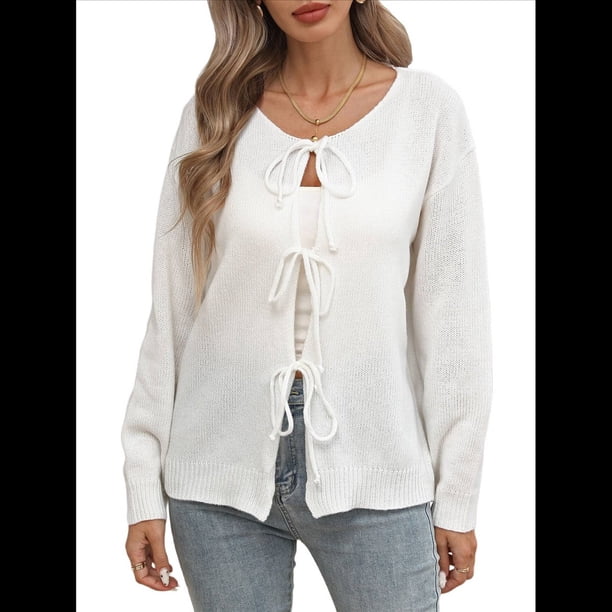 Suéteres para Mujer, Modernos, Otoño-Invierno, con Abertura Frontal, Larga, Botones, Chaqueta Corta para Dama. M