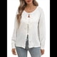 thumbnail image 1 of Suéteres para Mujer, Modernos, Otoño-Invierno, con Abertura Frontal, Larga, Botones, Chaqueta Corta para Dama. M, 1 of 10